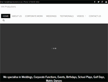 Tablet Screenshot of mwproductions.co.za